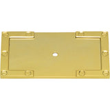 Atlas Homewares Campaign L-Bracket Backplate 3 11/16 Inch Polished Brass