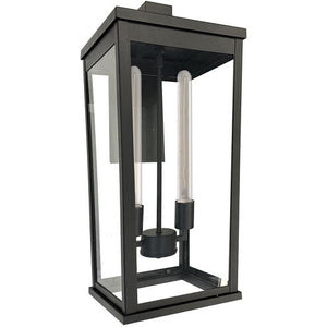 Elmgrove Outdoor Wall Light - Black / 23.50