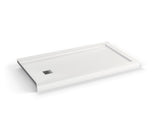 MAAX 420024-502-001-000 B3X 6032 Acrylic Corner Left Shower Base with Left-Hand Drain in White