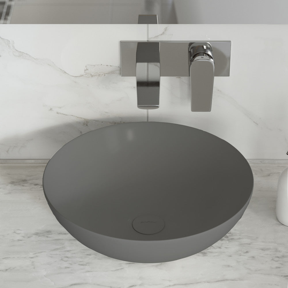 Classe 16 Color Ceramic Sink in Matte Grey