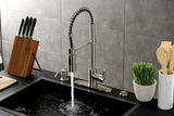 Gourmetier LS8778DL Concord Single-Handle Pre-Rinse Kitchen Faucet, Brushed Nickel