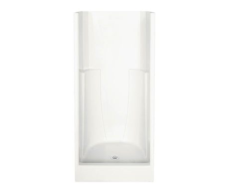 MAAX 103000-000-006 32S 32 x 34 AcrylX Alcove Center Drain One-Piece Shower in Sterling Silver