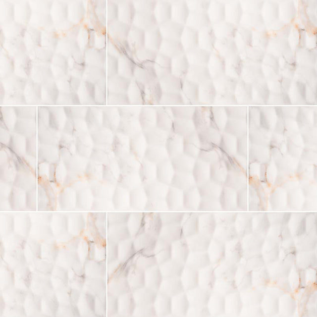 MSI Adella Viso calacatta 12x24 marble look glazed ceramic wall tile NADEVISCAL1224 product shot angle view