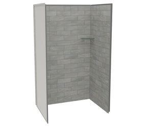 MAAX 107459-312-505 Utile 4832 Composite Direct-to-Stud Three-Piece Alcove Shower Wall Kit in Organik Clay