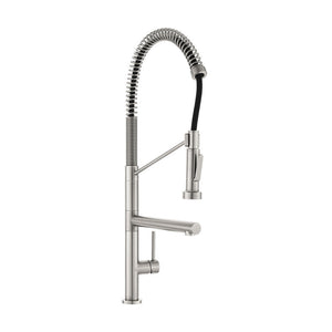 Nouvet Single Handle, Pull-Down Kitchen Faucet with Pot Filler in Brushed Nickel