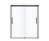 MAAX 138762-900-173-000 Inverto 56-59 x 70 ½-74 in. 8mm Bypass Shower Door for Alcove Installation with Clear glass in Dark Bronze