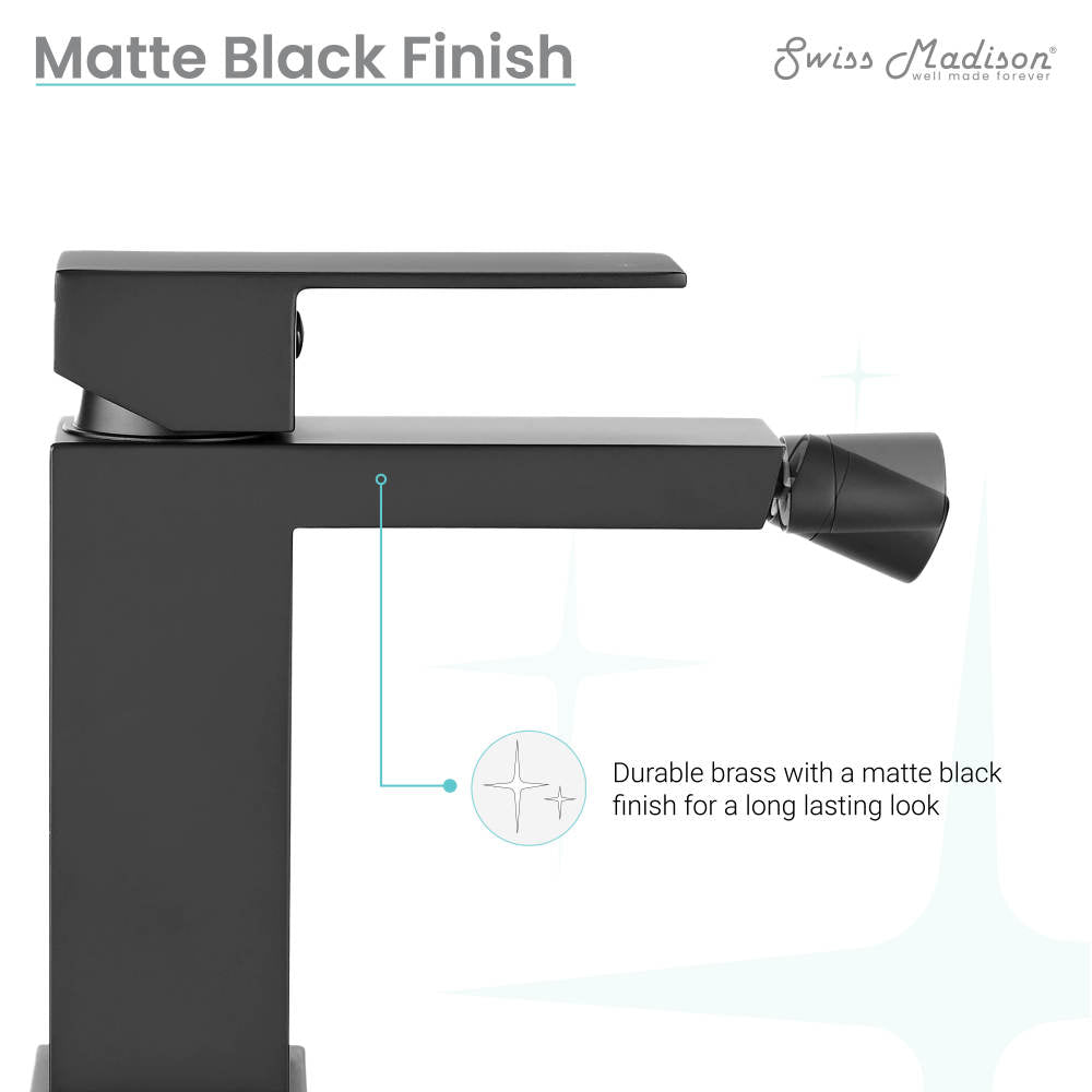 Concorde Bidet Faucet in Matte Black