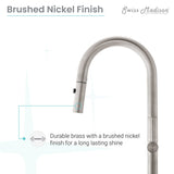 Chalet Single Handle, Pull-Down Kitchen Faucet in Brushed Nickel