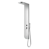 DAX Stainless Steel Shower Panel Pressure Balance Valve Body Jets Hand Shower, Brushed Stainless Steel DAX-208-BN