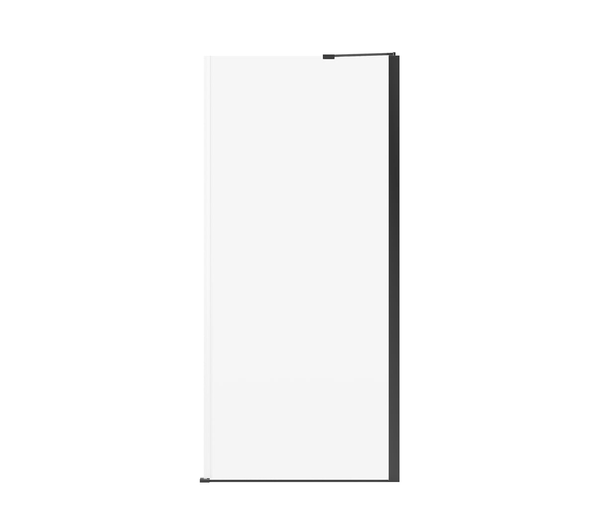 MAAX 139583-900-340-000 Reveal Sleek 71 Return Panel for 36 in. Base with Clear glass in Matte Black