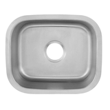 DAX Stainless Steel Single Bowl Undermount Kitchen Sink, Brushed Stainless Steel DAX-1815