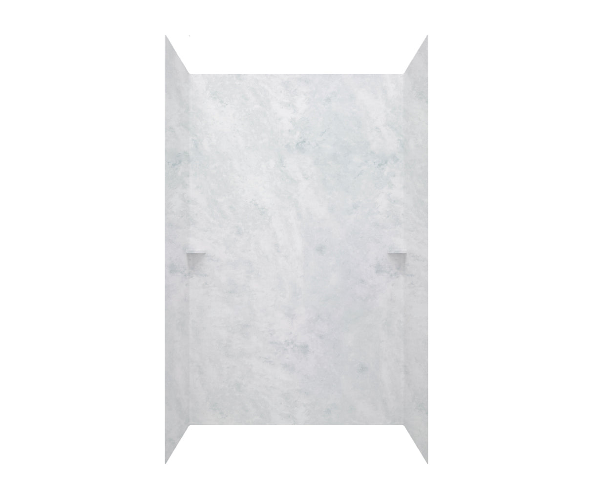 Swanstone SK-366296 36 x 62 x 96 Swanstone Smooth Glue up Shower Wall Kit in Ice SK366296.130
