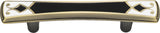 Atlas Homewares Canterbury Pull 3 Inch (c-c) Black & White