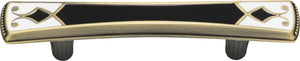 Atlas Homewares Canterbury Pull 3 Inch (c-c) Black & White