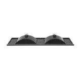 48" Ceramic Vanity Top in Matte Balck with Double Basin