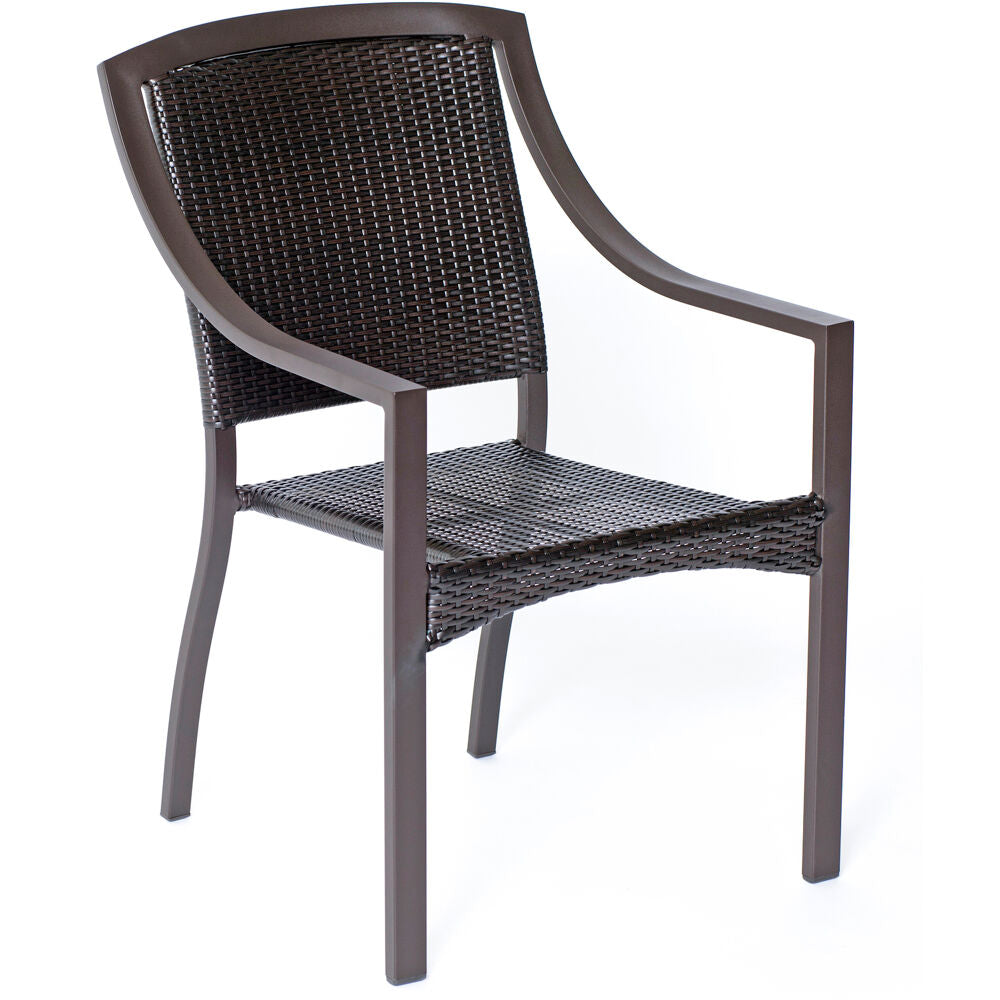 Hanover AFL10100F01 Aluminum Stacking Bistro Chair; Square Back