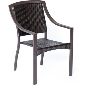 Hanover AFL10100F01 Aluminum Stacking Bistro Chair; Square Back