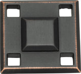 Atlas Homewares Modern Craftsman Square Knob 1 5/16 Inch Venetian Bronze
