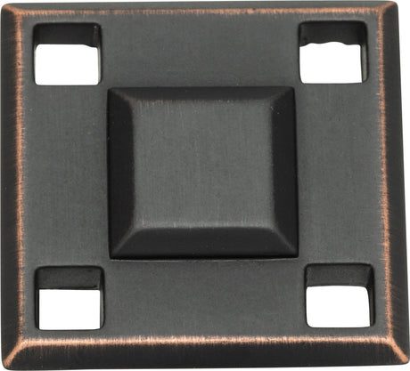 Atlas Homewares Modern Craftsman Square Knob 1 5/16 Inch Venetian Bronze