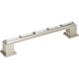 Atlas Homewares Legacy Crystal Pull 5 1/16 Inch (c-c) Brushed Nickel