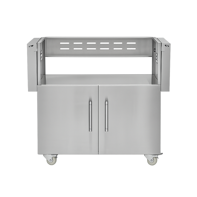Coyote C3CH36CT Cart for 36" Charcoal Grill, Stainless Steel