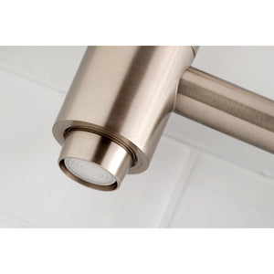 Kingston Brass KS8108DL Concord Wall Mount Pot Filler Kitchen Faucet, Brushed Nickel