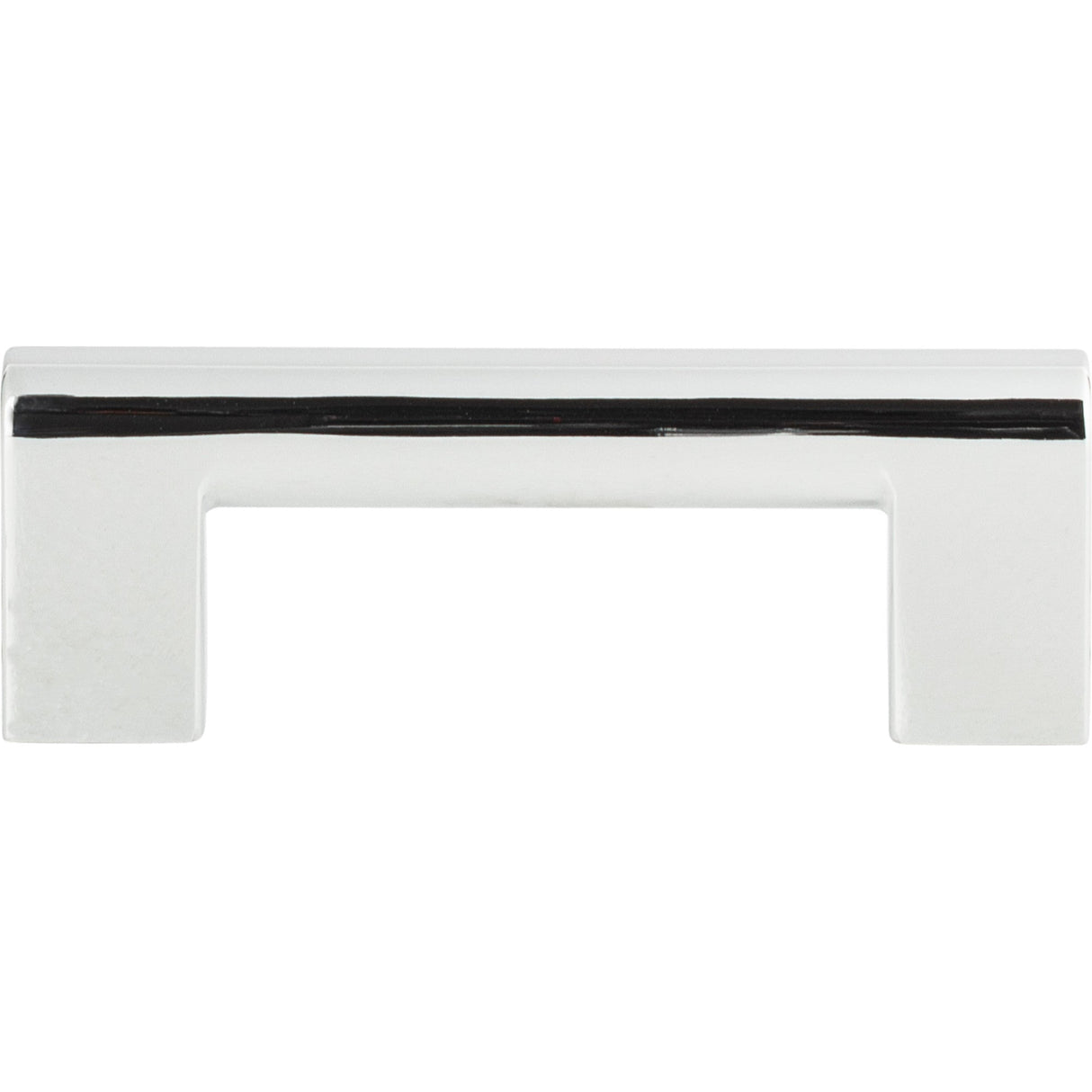 Atlas Homewares Round Rail Pull 3 Inch (c-c) Polished Chrome