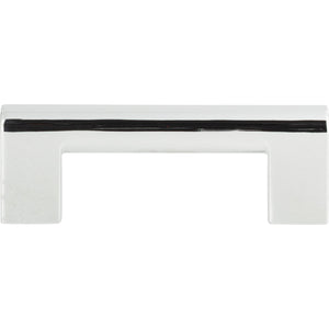Atlas Homewares Round Rail Pull 3 Inch (c-c) Polished Chrome