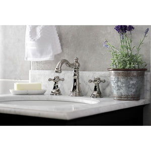 Kingston Brass FSC1979BX Metropolitan Widespread Bathroom Faucet, Polished Nickel