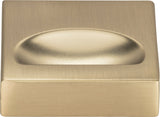 Atlas Homewares Thin Square Knob 1 1/4 Inch Champagne