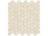 Anatolia Tile 1.25 Inch Mayfair Allure Ivory Polished Porcelain Hexagon Mosaics. 1 Sheet = .97 Sq. Ft. 4501-0145-1 Allure Ivory 1.25" Hexagon - premium natural stone mosaic tile from Anatolia Tile, available at PoshHaus showroom in Keene, NH