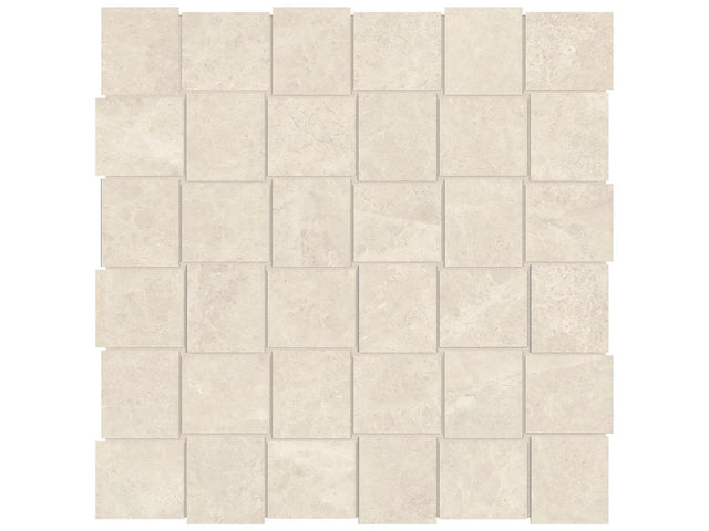 Anatolia Tile 2X2 Basketweave Mayfair Allure Ivory Matte Porcelain Mosaics. 1 Sheet = .98 Sq. Ft. 4501-0126-1 Allure Ivory 2x2 Basketweave Matte - premium natural stone mosaic tile from Anatolia Tile, available at PoshHaus showroom in Keene, NH