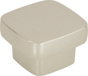 Atlas Homewares Chunky Square Knob Large 1 13/16 Inch Polished Nickel