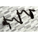 Kingston Brass KS2105AL Heritage Wall Mount Pot Filler, Oil Rubbed Bronze