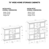 Howard Miller 73" Home Storage Cabinet HS73S