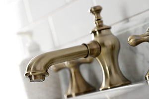 Kingston Brass KC7063AX Vintage 8 in. Widespread Bathroom Faucet, Antique Brass