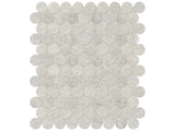 Anatolia Tile 1.25" Anciano Grigio Penny Round Honed Marble Mosaic 5001-0247-0 * 1 Sheet = .99 Sqft * Anciano Grigio Penny Round - premium natural stone mosaic tile from Anatolia Tile, available at PoshHaus showroom in Keene, NH