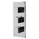 ALFI brand AB2901-PC Polished Chrome Concealed 4-Way Thermostatic Valve Shower Mixer /w Square Knobs