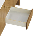 Hudson 60" Double Vanity, Honey Oak w/ 3 CM Charcoal Soapstone Silestone Top
