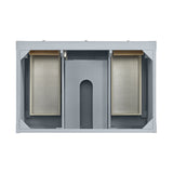 Breckenridge 36" Single Vanity, Serenity Blue, w/ 3 CM Siberian Silestone Top