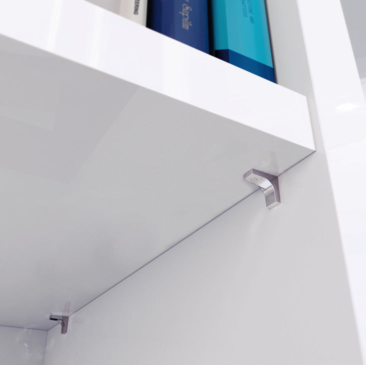 Häfele 282.84.320 Shelf Support, for Wooden Shelves, with Ø5 mm Plug and lip, K-Line, zinc alloy, black