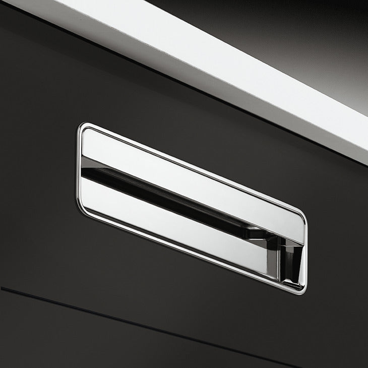 Häfele 151.11.671 Mortise Pull, Lago di Como, Zinc, Stainless steel look