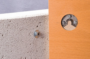 Häfele 262.62.520 UNO 30 hook-in connector, Stainless Steel, For Wall Mounting, Stainless steel