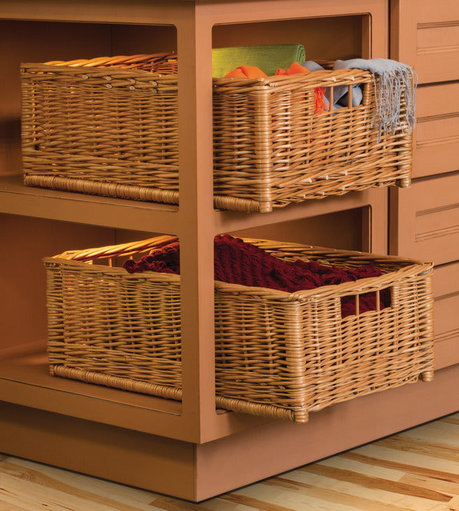 Häfele 540.57.082 Wicker Basket, Free Standing, Basket size: 363 x 540 x 200 mm