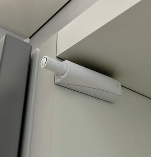 Häfele 356.12.725 Mounting Plate, K Push Tech Concealed, Short, white
