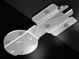 Häfele 642.42.900 Table Top Connector, "Click Catch", For connecting tables, table tops, chairs, beds, etc., steel galvanized, installation height: 9 mm