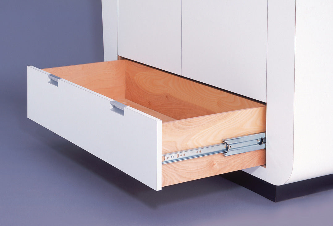 Häfele 422.10.620 Accuride - Heavy Duty Non-Disconnect Mounted Slide, C9301E , Full Extension; 600 lbs Weight Capacity, 10"