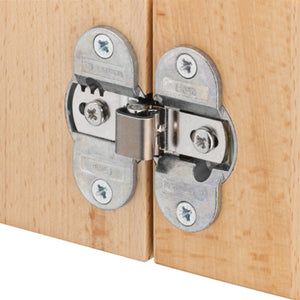 Häfele 343.91.600 Aximat® - Folding Door Institutional Hinge, Opening Angle 180°, for Hawa Multifold, Nickel finish