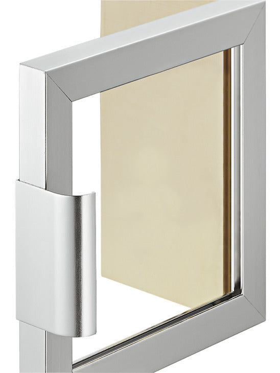 Häfele 563.25.095 Pull, Aluminum, for Aluminum Glass Frame Profile, Stainless steel look