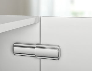 Häfele 329.08.290 Lapis - Cover Cap Set, for 110° Concealed Hinge, Plastic, chrome-plated, polished, cabinet side